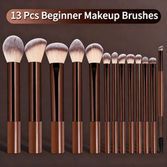 Makeup Brush Set, 13pcs/set Professional Cosmetic Brushes Kit, Travel Soft Makeup Brush Set, Concealer Brush, Detail Makeup Brus