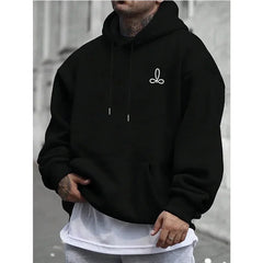 Men's Hoodies Autumn Winter Men's New Long Sleeve Hooded Sweatshirt Fashion Casual Male Outfit Sportwear Loose Fit Clothes