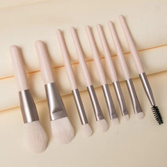 8PCS Macaron Makeup Brushes Set Eye Shadow Foundation Women Cosmetic Brush DIY Blush Powder Blending Beauty Soft Make Up Tools