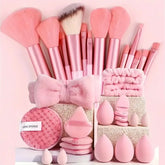 13/33pcs Professional Makeup Brush Set with Accessories for Combination Skin- Featuring Soft Brushes,Suitable for Beginners
