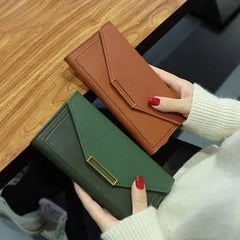 2025 New Fashion Women Wallets Leather Hasp Wallet Women's Long Design Purse Clutch Women Lady Wallet Phone Pocket Cartera Mujer