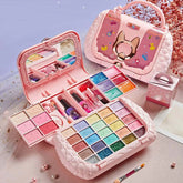 Makeup Toy Kits with Cosmetic Case Portable Playset Kids Washable Makeup Girls Toys for Kids Toddlers Girls Present Gift