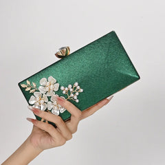 Womens Glitter Evening Clutch Elegant Party Handbag