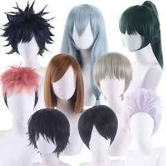 2026 Synthetic Cosplay Wig Short Anime Hair for Men Women Party Costume Heat Resistant Fiber Adjustable