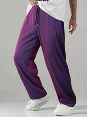 New Men's Casual Pants - Anti-Wrinkle, Non-Stretch, Breathable, Elastic, Stain-Resistant Straight-Leg Pants, Hip-Hop Streetwear