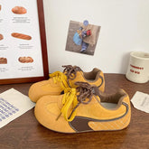 Women's Sneakers Spring Summer New Round Toe Comfortable Non Slip Casual Shoes Lightweight Fashion Cross Tied Outdoor Flats