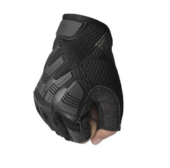 Tactical Mittens Half Finger Gloves Fingerless SWAT Glove Army Military Rubber Protective Airsoft Bicycle Shooting Driving Men