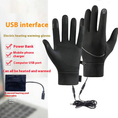 Heated Gloves For Men Man Touchscreen Gloves Warm Thermal Windproof Warmers For Cold Weather Cycling Hunting Driving skiing
