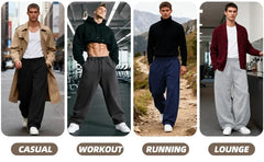 Men Sweatpants,Men's Grey Sweatpants - Ultra Comfortable for Everyday Wear - Perfect for Sports, Lounging, or Casual