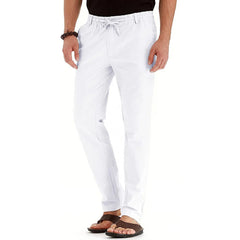 Large casual pants for men, trendy business casual pants for spring and autumn, comfortable straight leg solid color trousers