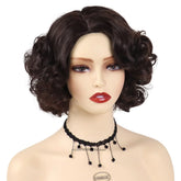 Synthetic Hair Pink Short Curly Wig for Women Big Wavy 80s Cosplay Wigs Halloween Costume Harajuku Anime Wig Natural Looking