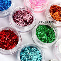 12 Colors Ribbon Nail Glitter Powder Nail Manicure Decorations Fashion Glitter Nail Art Tool