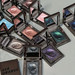 Single Color Eyeshadow, Dazzling Sparkle, Brightening, Long-Lasting Color, Waterproof and Sweat-Proof, Natural, Cosmetics for Creating Exquisite Eye Makeup, Suitable for Music Festivals, Parties, and Role-Playing