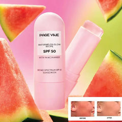Watermelon Niacinamide High Gloss Sunscreen Stick Spf50++++ Moisturizing Brightening Portable Face Body Sunscreen Facial Care