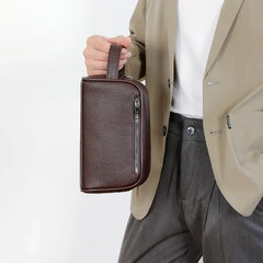 Mens Business Leather Clutch Bag Soft PU Wallet Style