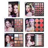 makeup magic book, including eye shadow, lip gloss, powder blusher, highlight, a complete set of makeup magic book, an ideal gi