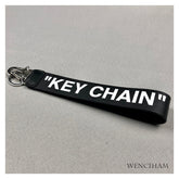 Letter Printing Electroplating Pendant Keychain