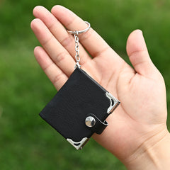 Mini Leather Photo Keychain Pendant