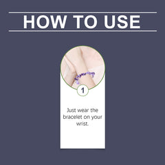 Hoexe Decorative Bracelet Everyday Statement Fashion Versatile Nighttime Simple Portable Decorative Amethyst Bracelet