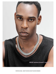 GRGR Original Genuine Three-dimensional Cutting Cuban Necklace For Men