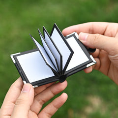 Mini Leather Photo Keychain Pendant