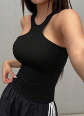 Solid Color Halter Top For Women