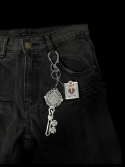 Creative Waist Hollow-out Combination Keychain High-grade Accessories