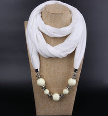 Gorgeous Bead Pendant Ring Bib Ladies