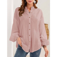 Large Size Long-sleeved Cotton And Linen White Shirt Student Retro Women's Clothing