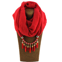 Fashion Cotton And Linen Scarf Korean Velvet Pendant TR Cotton Foreign