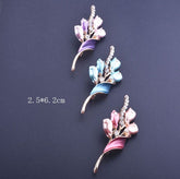 Gorgeous Tulip Flower Brooch, Rustic Style, Small Bouquet, Exquisite Brooch, High-end Feel, Anti Glare Collar Pin Brooch, Clothing Accessories