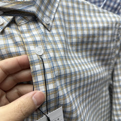 Men's Spring And Autumn Clothing Casual Plaid Pure Cotton Shirt
