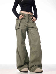 Fall Winter Overalls American Retro Washed