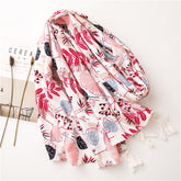 Tourist Holiday Plant Flower Scarf Female