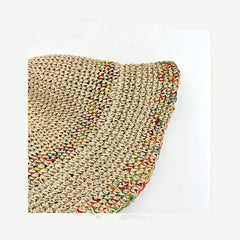 Colorful Straw Hat Female Summer Outing Beach Hat Outdoor Sunscreen Sun Hat