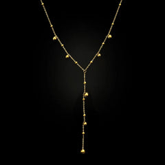 S925 Sterling Silver Beanie Tassel Long Flow Necklace