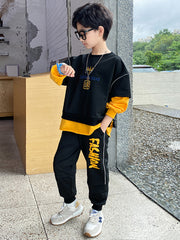 Middle-aged Children's Printed Two-piece Clothing