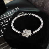 Camellia Necklace 18K Gold Plating Bright Bracelet Ring