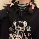 Female Sweet Cool Japanese Cute Graffiti Plush Sweater