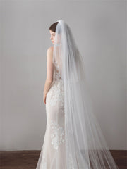 Extra Long Double Veil Wedding Dresses Hair Accessories