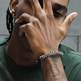 Titanium Steel Keel Bracelet Men's European And American Hip-hop Street