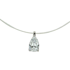 Fish Line 925 Silver Collarbone Necklace