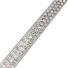 Dark Rhinestone Inlaid Sequins Punk Hip Hop Decorative Rivets Wide Belt