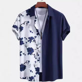 Men's Casual Printed Short Sleeved Shirt