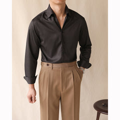 One-piece Collar Long-sleeved Shirt