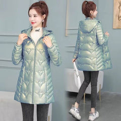 Women's Wash-free Winter Down Cotton Thickened Stylish Medium-length