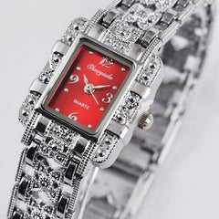 Roman Style Watch Square Diamond-studded Steel Watch 68 Movement Watch