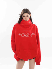 Velvet Padded Loose Pullover Couple Hooded Sweater