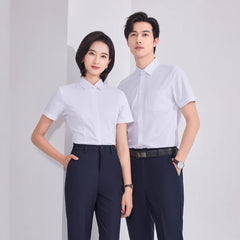 Bamboo Fiber Business Short Sleeve Non-ironing Stretch Shirt