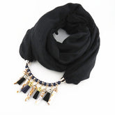 Fashion Cotton And Linen Scarf Korean Velvet Pendant TR Cotton Foreign